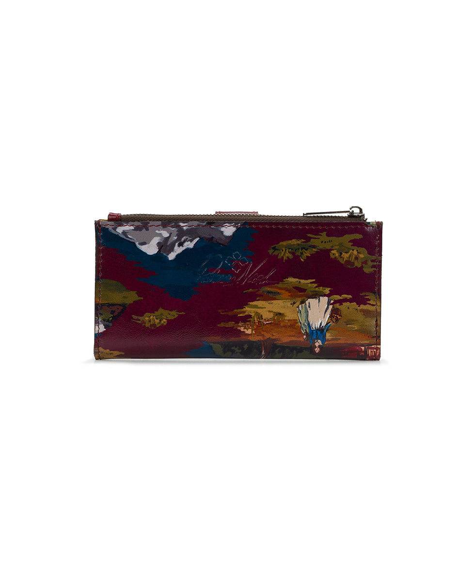 Female - Nazari Wallet - Montana Prairie Skies - maroon - by Patricia Nash - View 2 of 4