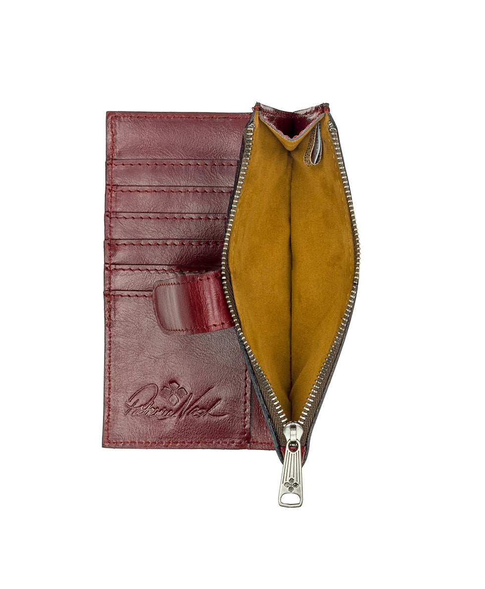 Female - Nazari Wallet - Montana Prairie Skies - maroon - by Patricia Nash - View 4 of 4