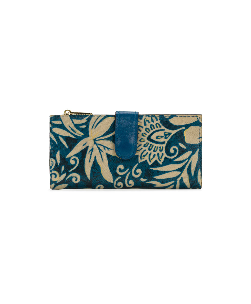 Female - Nazari Wallet - Greek Floral Print - greek floral print - by Patricia Nash - View 1 of 4