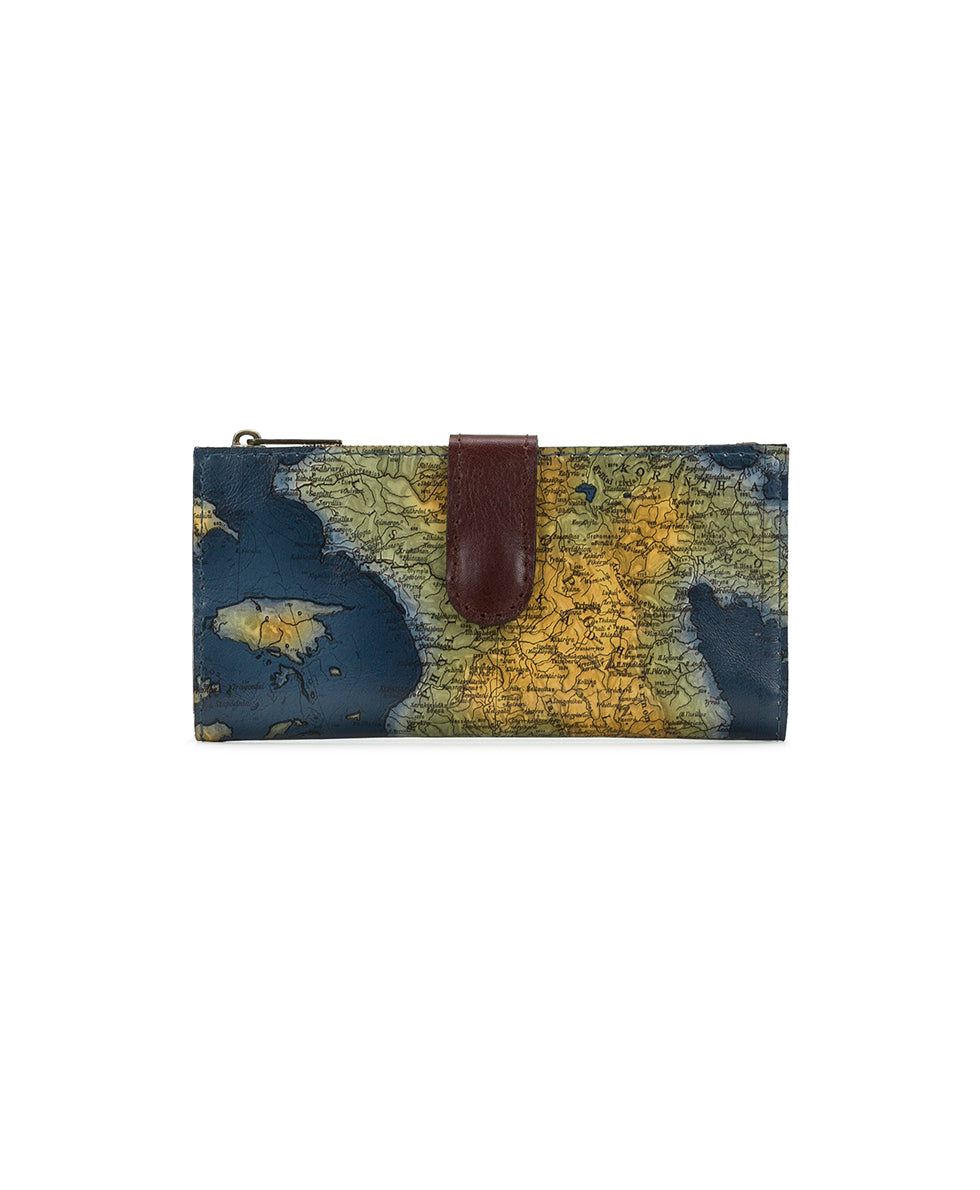 Female - Nazari Wallet  - Greek Map - greek map - by Patricia Nash - View 1 of 4