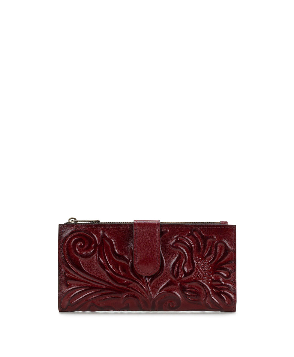 Female - Nazari Wallet - Classic Tooled - oxblood - by Patricia Nash - View 1 of 4
