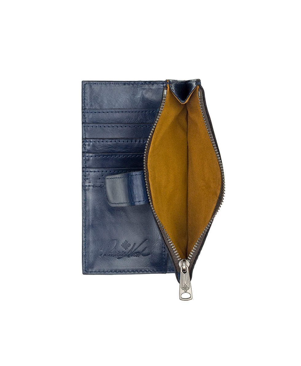 Female - Nazari Wallet - Parisian Strawberries - denim blue strawberry - by Patricia Nash - View 5 of 6