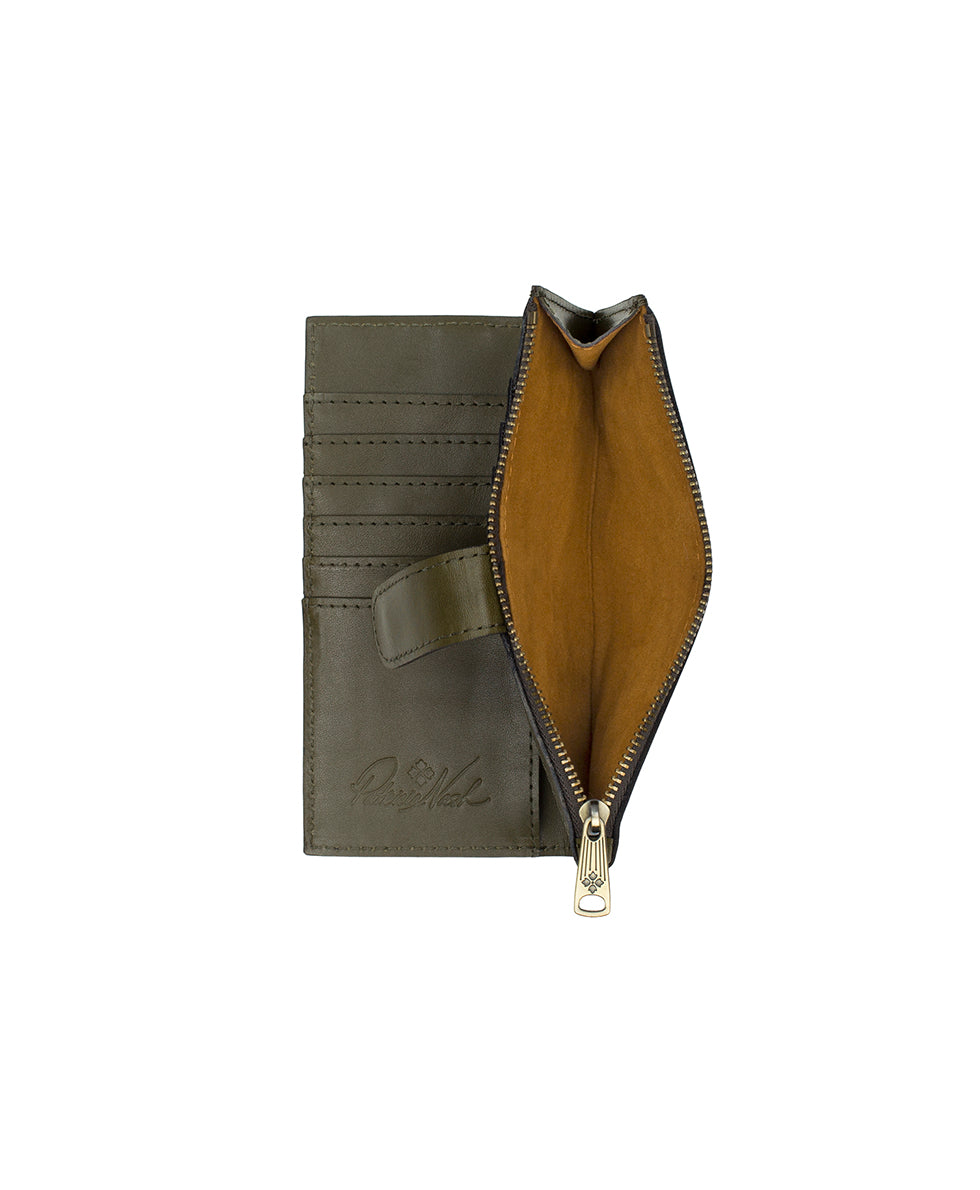 Female - Nazari Wallet| Scandi Antique | Scandi Antique Olive - scandi antique olive - by Patricia Nash - View 4 of 4