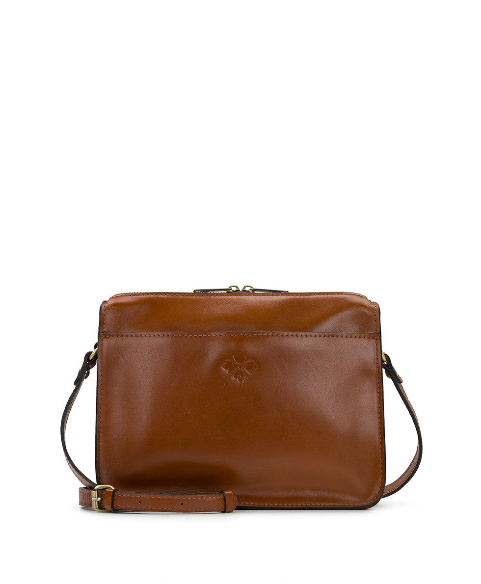 Nazaire Top Zip Crossbody Bag - Heritage - black - by Patricia Nash - View 5 of 10