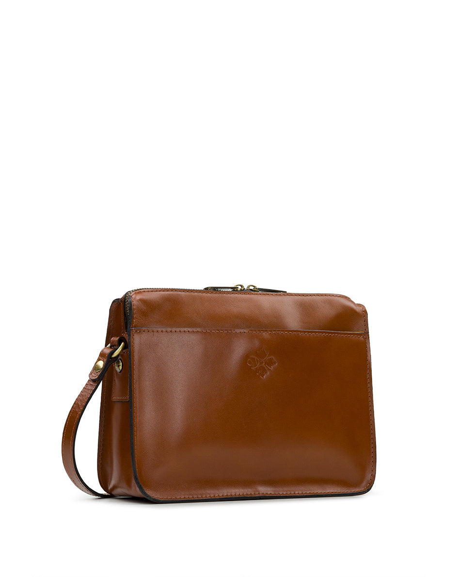 Nazaire Top Zip Crossbody Bag - Heritage - black - by Patricia Nash - View 7 of 10