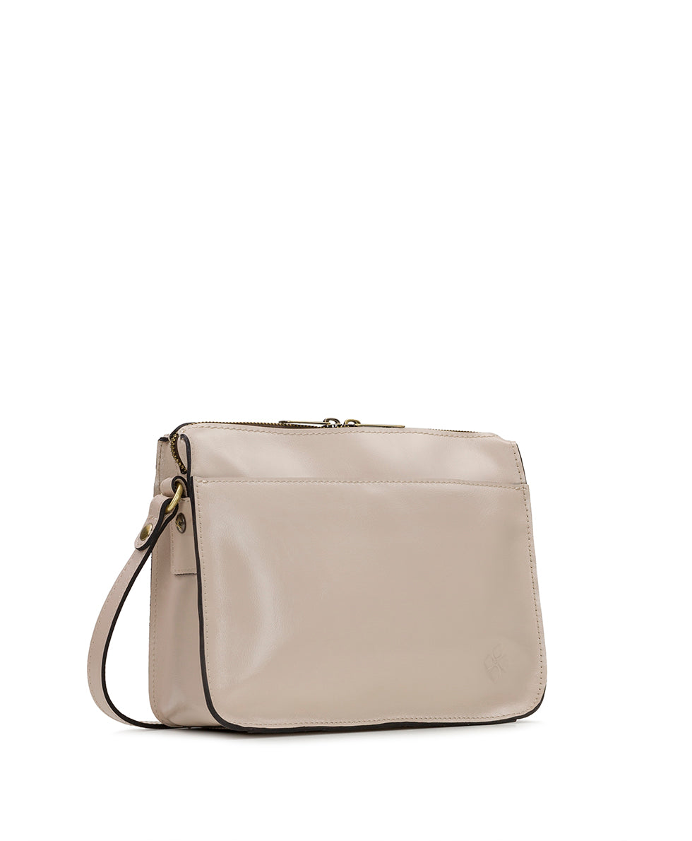 Female - Nazaire Crossbody - Vintage Distressed Leather - chalk white - by Patricia Nash - View 3 of 4