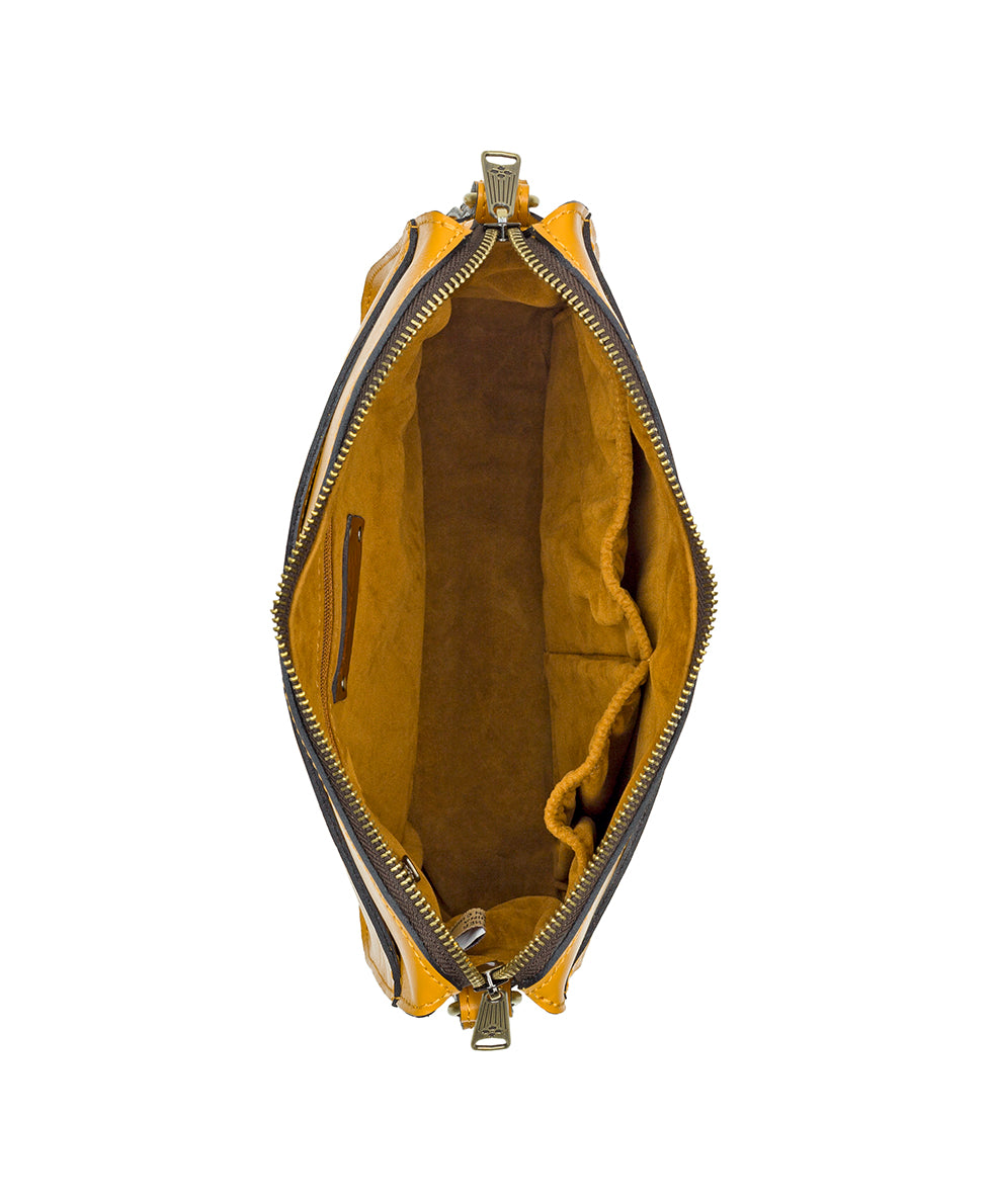 Female - Nazaire Crossbody - Vintage Distressed Leather - chalk white - by Patricia Nash - View 12 of 15