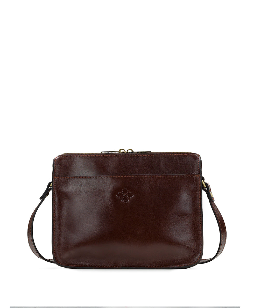 Female - Nazaire Crossbody with Horse Charm - Vintage Western Tooled - british tan - by Patricia Nash - View 2 of 5