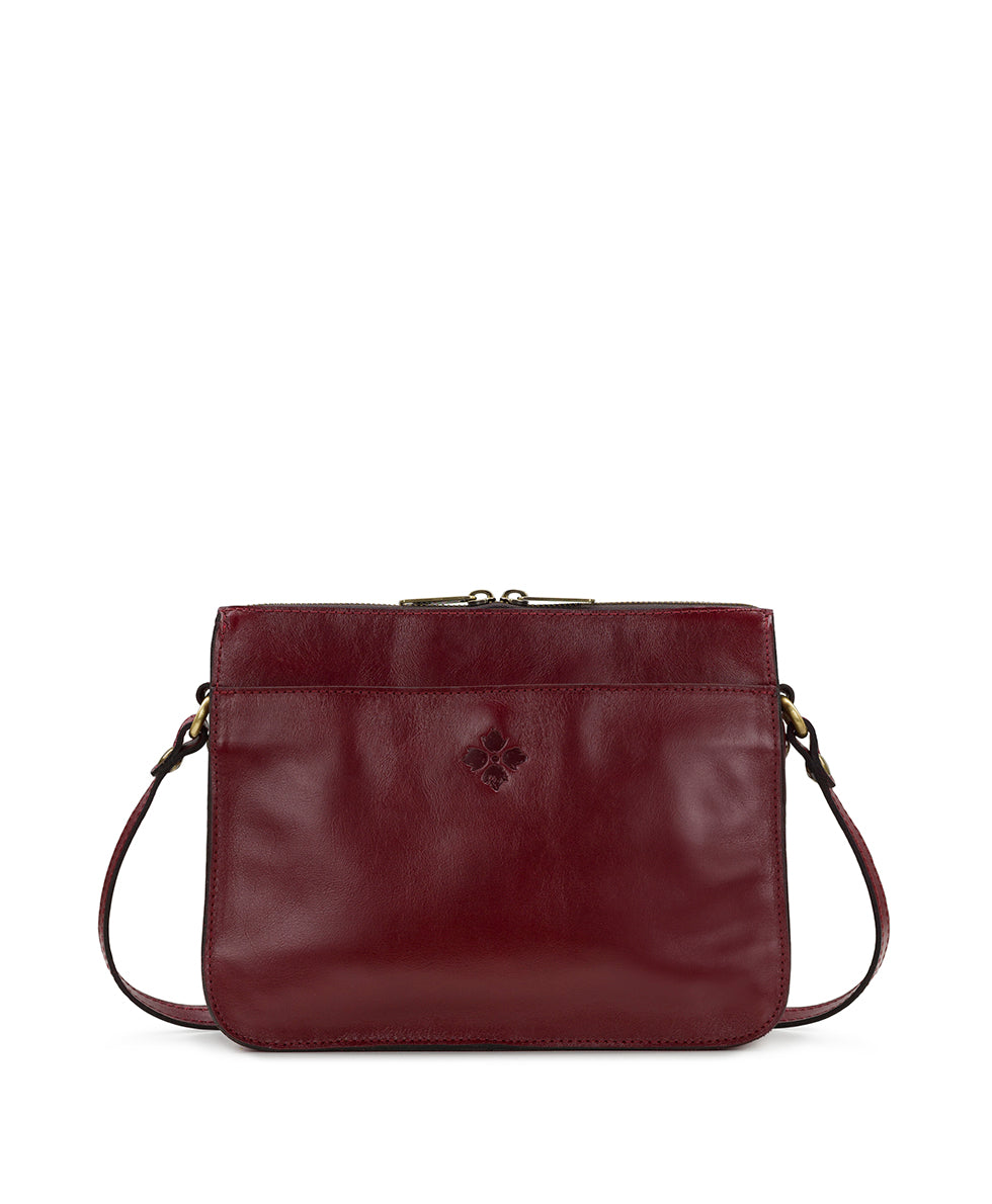 Female - Nazaire Crossbody - Vintage Distressed Woven - maroon - by Patricia Nash - View 2 of 4