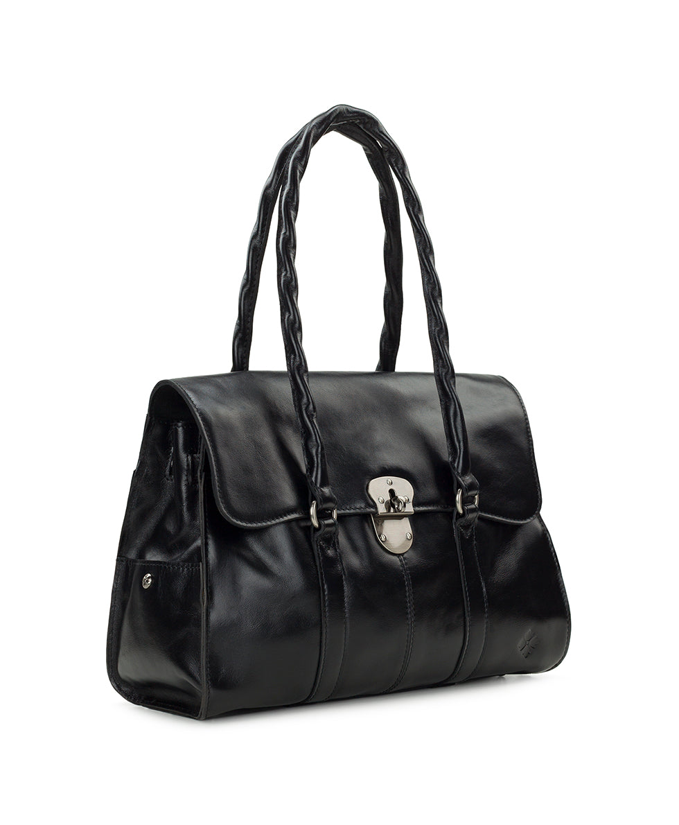 Female - Vienna Satchel - Vintage Distressed - black - by Patricia Nash - View 3 of 11