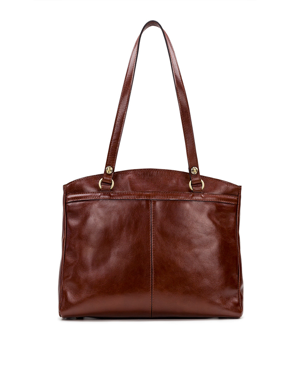 Poppy Tote - Vintage British Vegetable Tan - british tan - by Patricia Nash - View 2 of 4