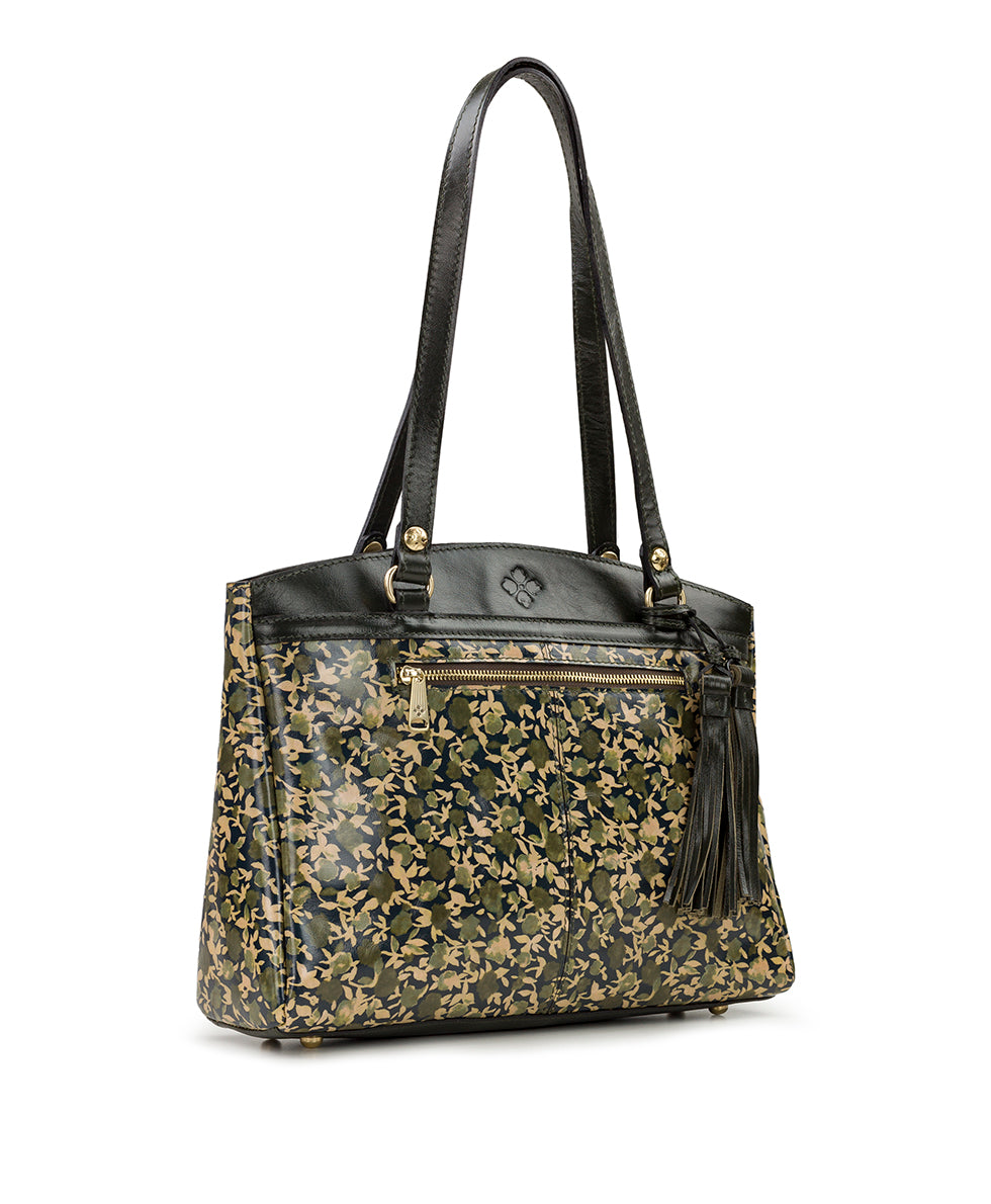 Poppy Tote w/ Tassel - Olive Groves - olive green - by Patricia Nash - View 3 of 5