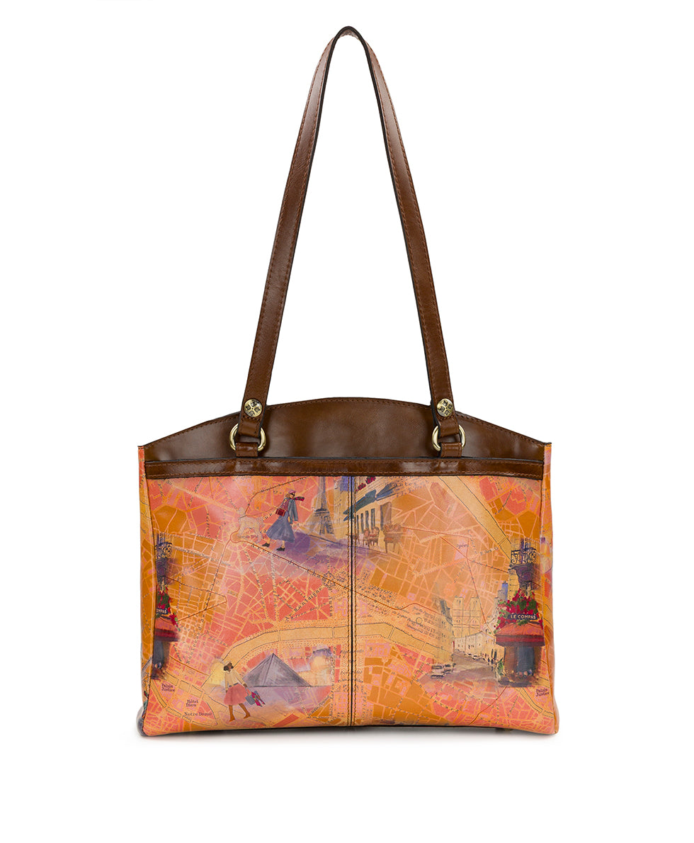 Female - Poppy Tote - Paris Map - paris map - by Patricia Nash - View 2 of 5
