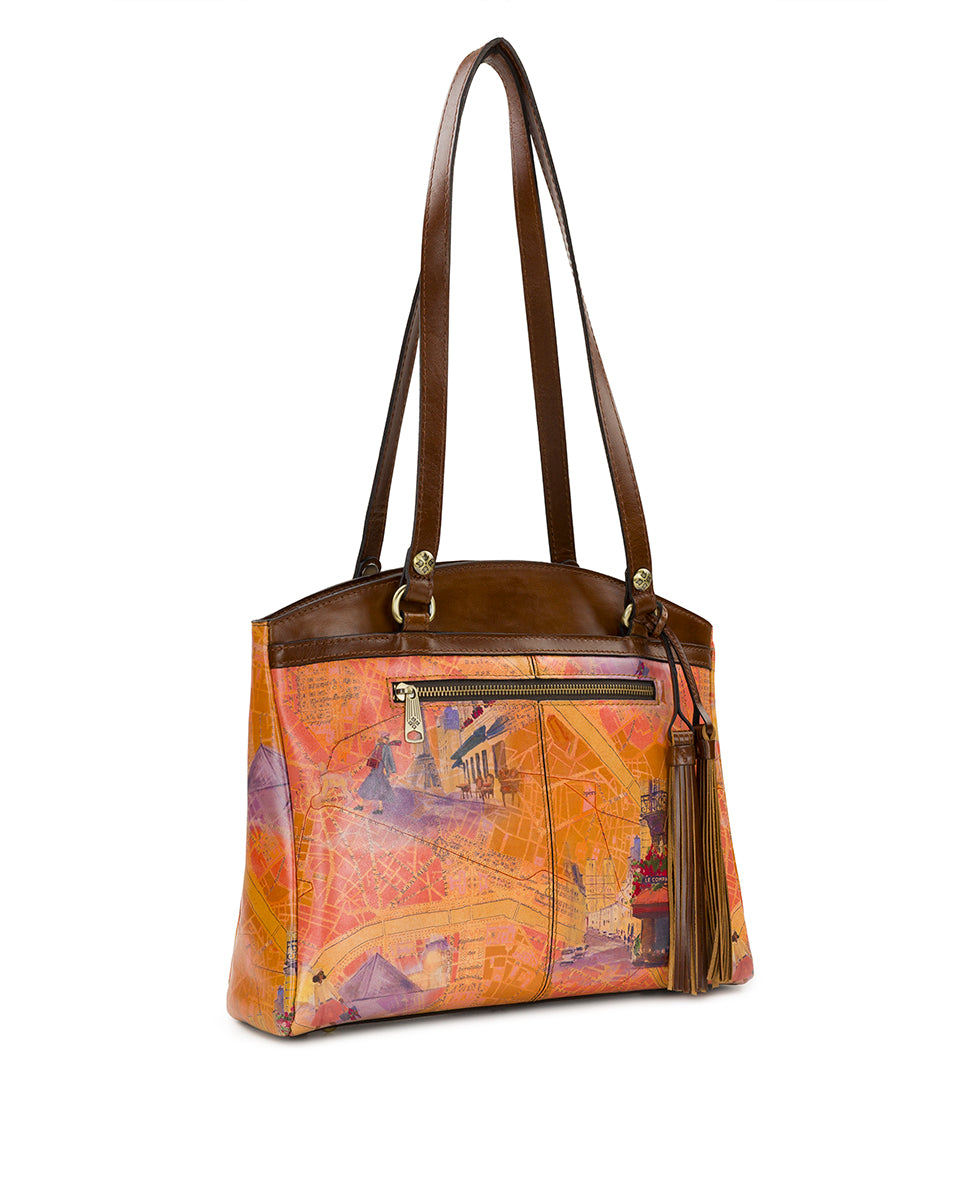Female - Poppy Tote - Paris Map - paris map - by Patricia Nash - View 3 of 5