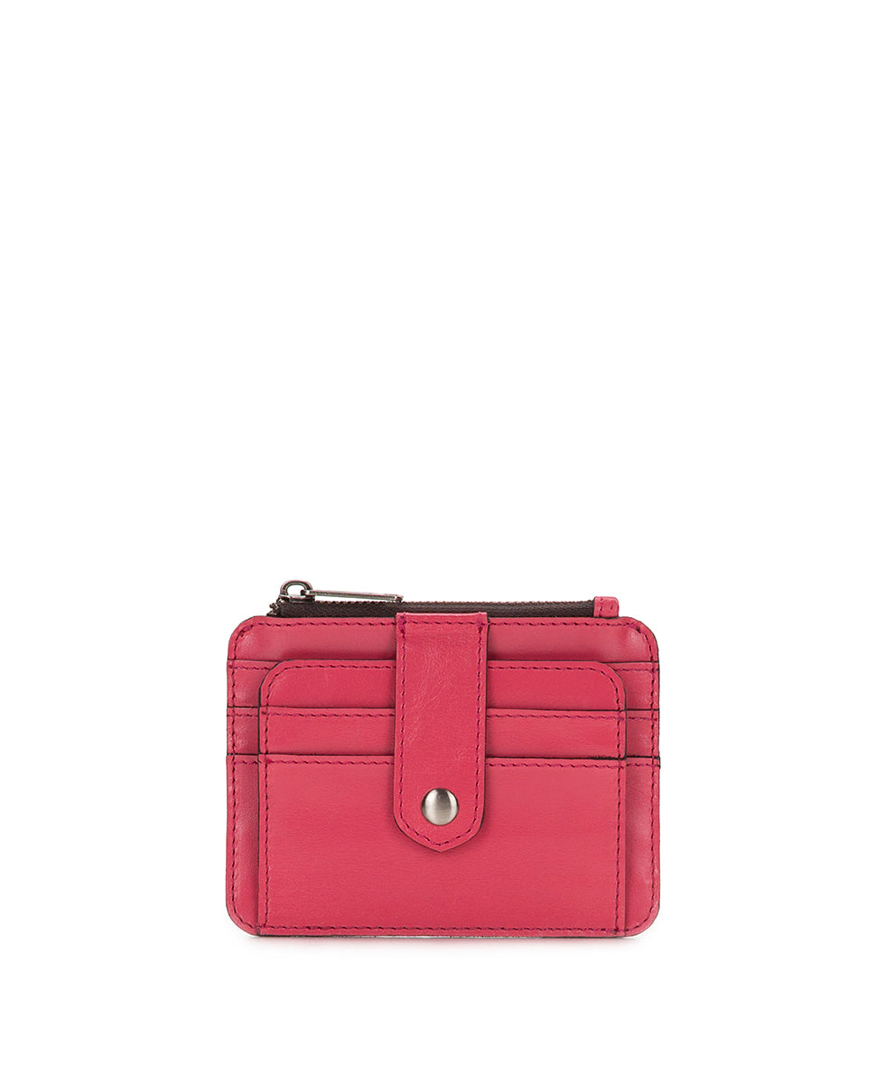 Cassis ID Case - Vintage Distressed Leather – Patricia Nash