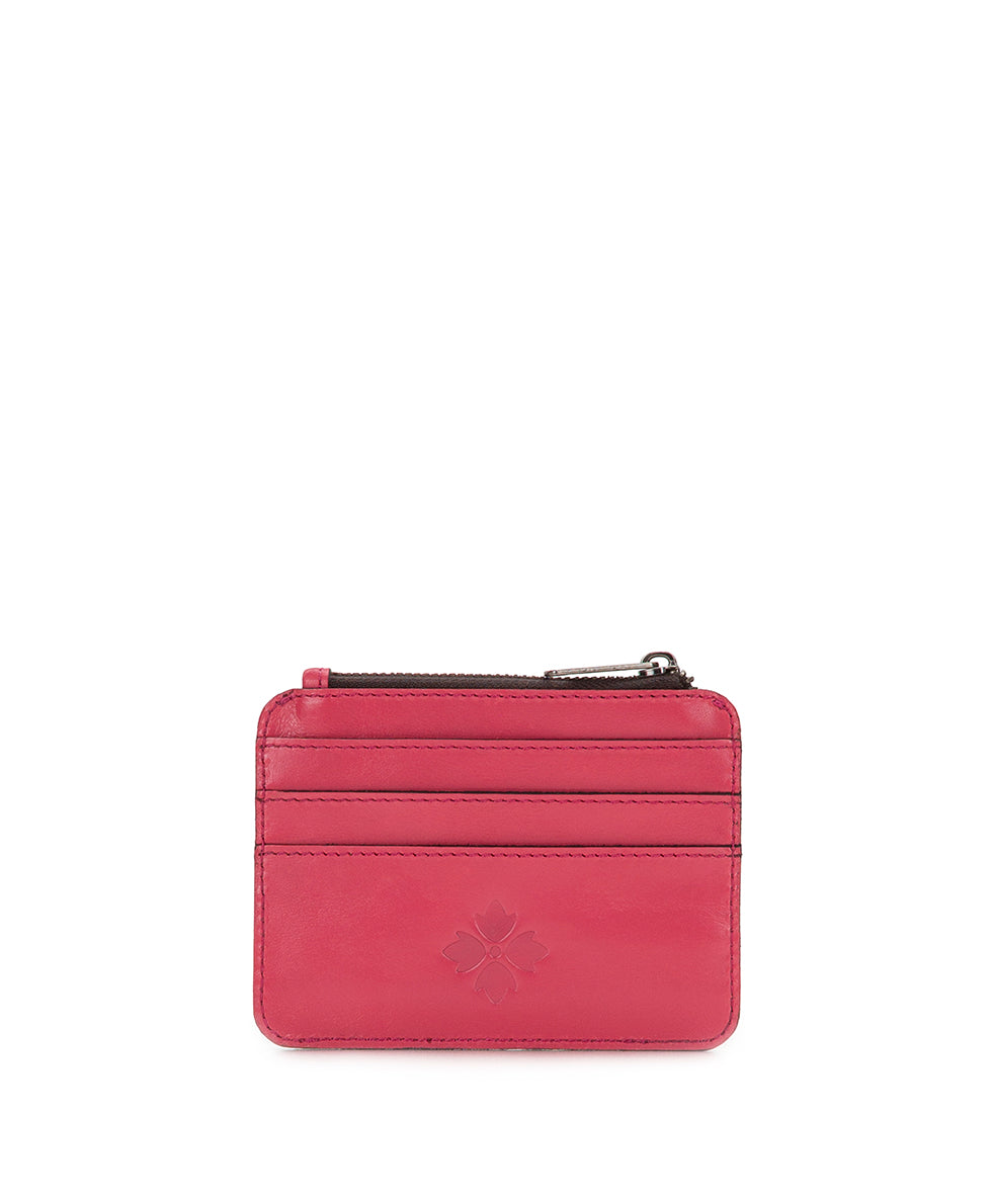 Female - Cassis ID Case - Vintage Distressed Leather - petal pink - by Patricia Nash - View 2 of 4