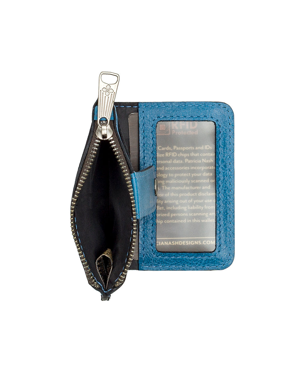 Cassis ID Case - Vintage Distressed Leather - rosewood - by Patricia Nash - View 8 of 30