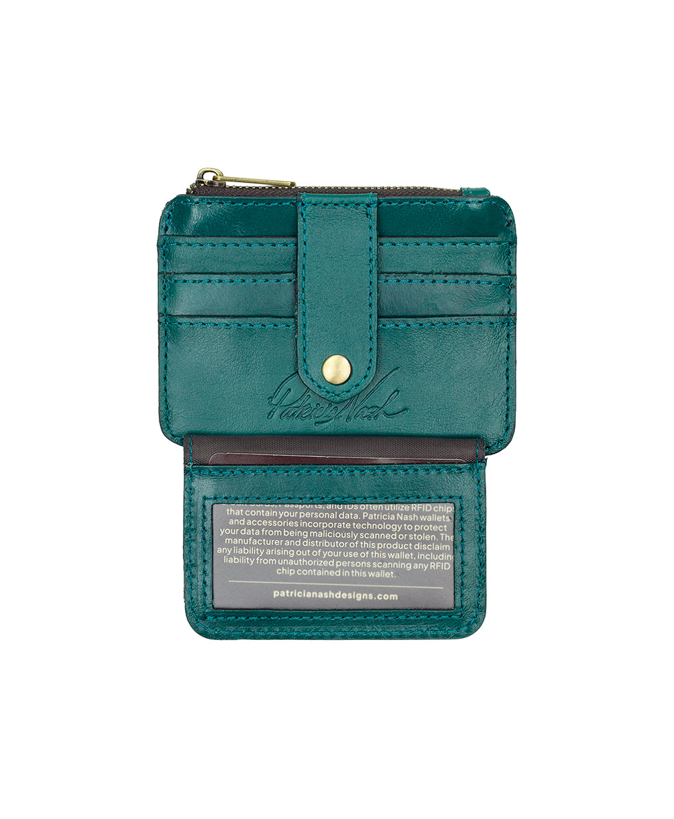 Female - Cassis ID Case - Vintage Distressed Leather - oxblood - by Patricia Nash - View 11 of 25