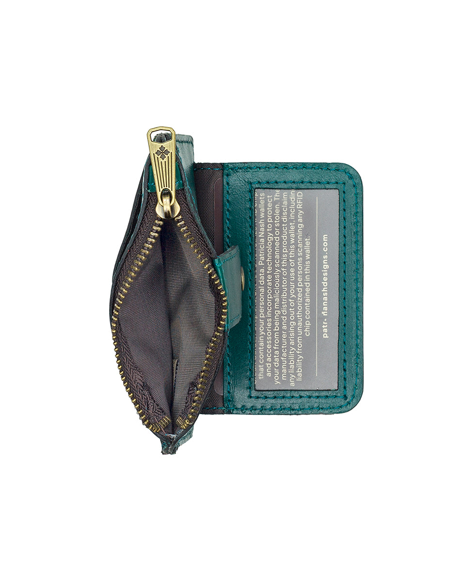 Female - Cassis ID Case - Vintage Distressed Leather - oxblood - by Patricia Nash - View 12 of 25