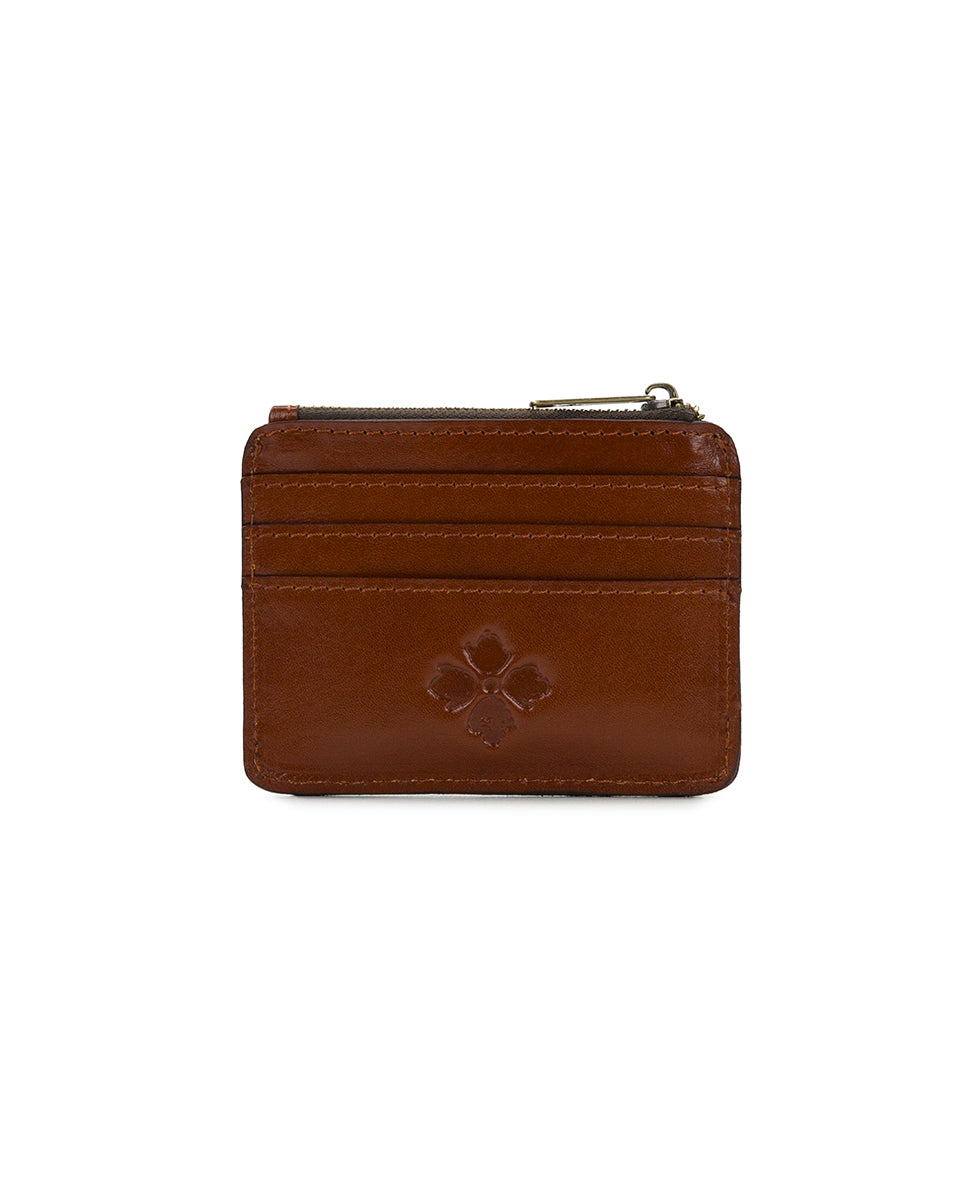 Cassis ID Case - Vintage Vegetable Tanned Colorblock - black / british tan - by Patricia Nash - View 6 of 14