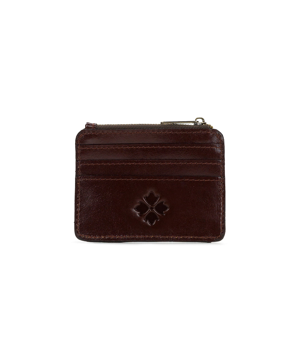Cassis ID Case - Vintage Vegetable Tanned Colorblock - black / british tan - by Patricia Nash - View 2 of 4
