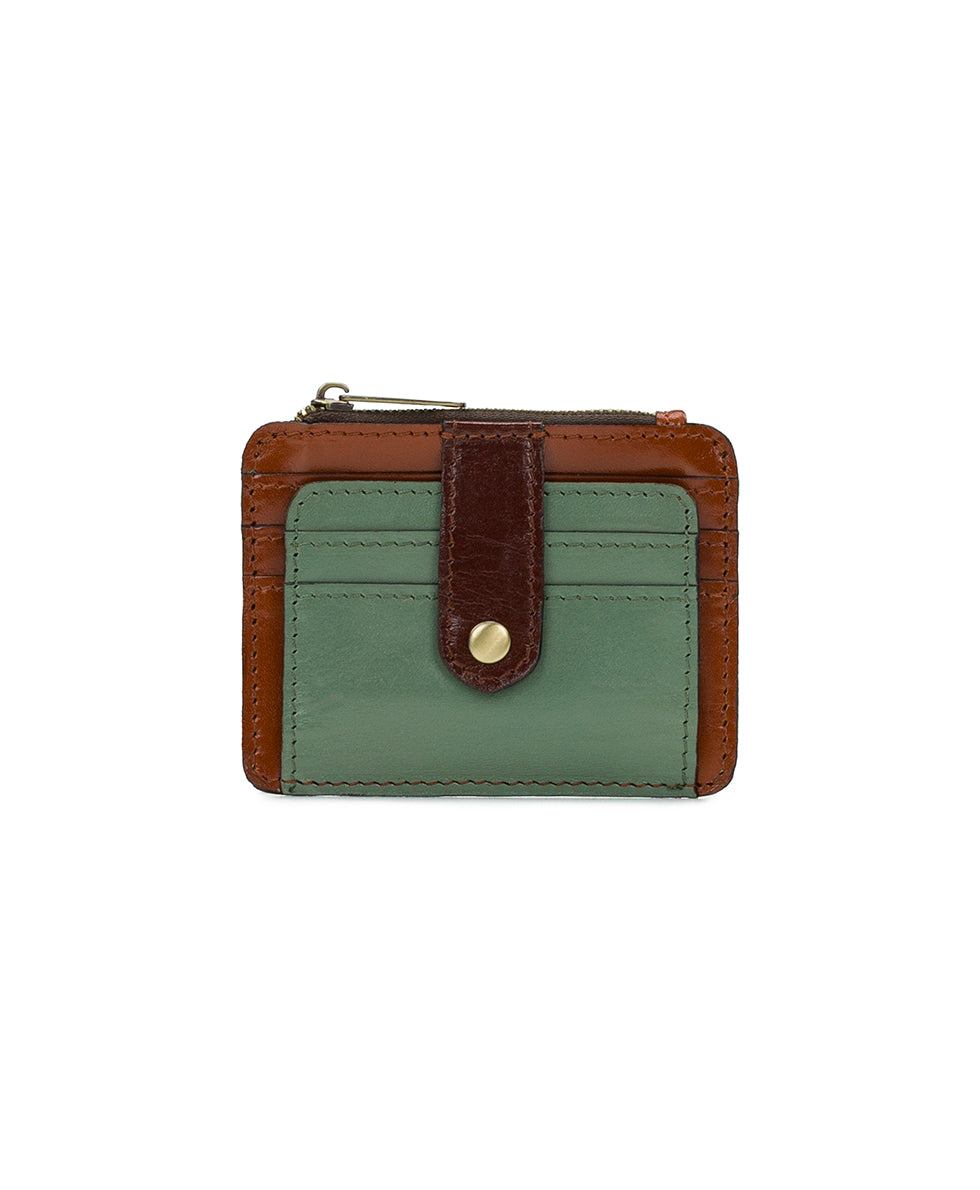 Cassis ID Case - Vintage Vegetable Tanned Colorblock - black / british tan - by Patricia Nash - View 1 of 14