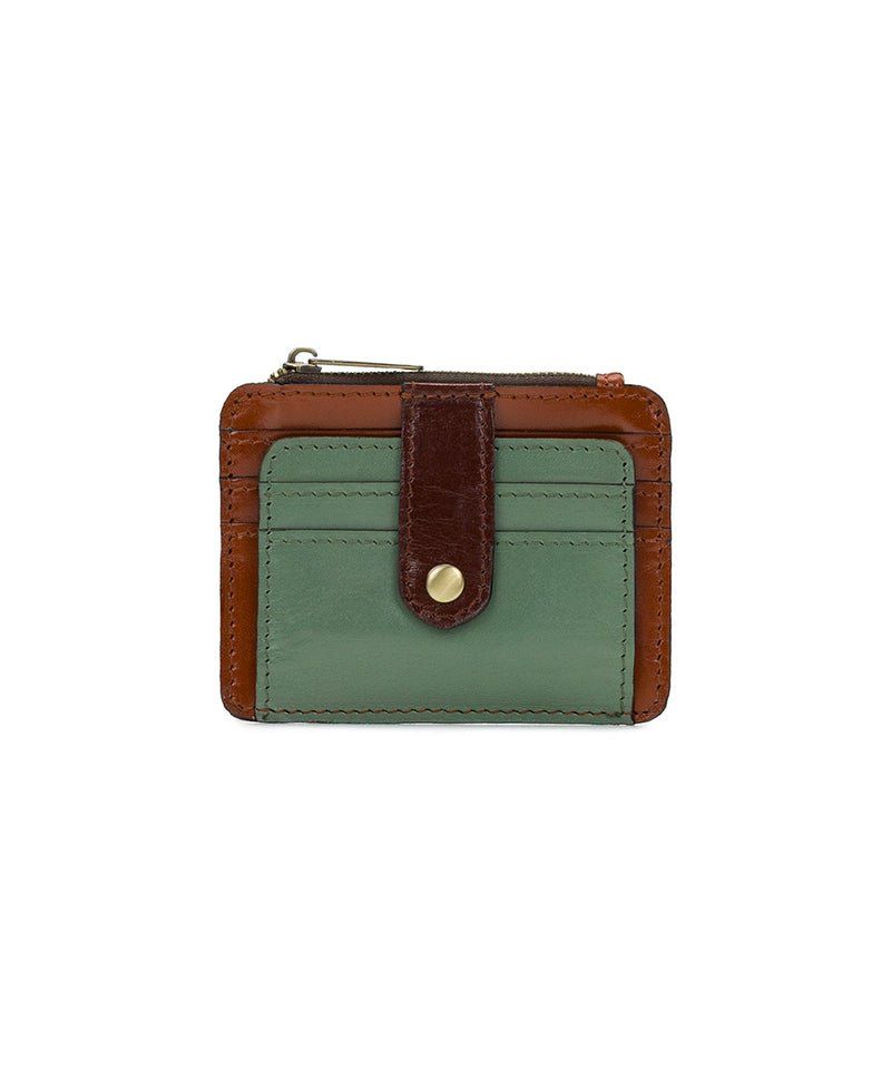 Cassis ID Case - Vintage Vegetable Tanned Colorblock