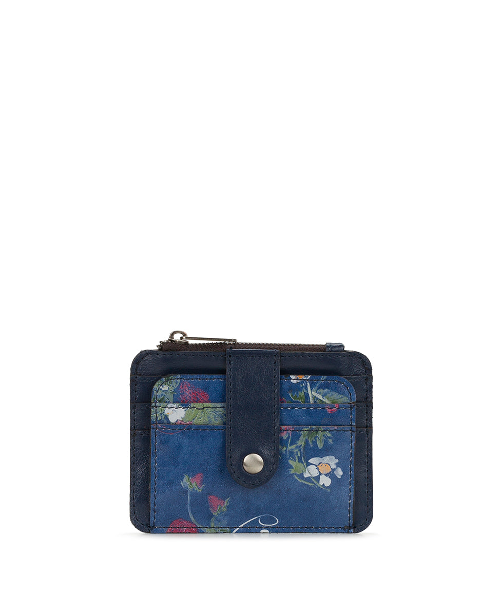 Female - Cassis ID Case - Parisian Strawberries - denim blue strawberry - by Patricia Nash - View 1 of 4