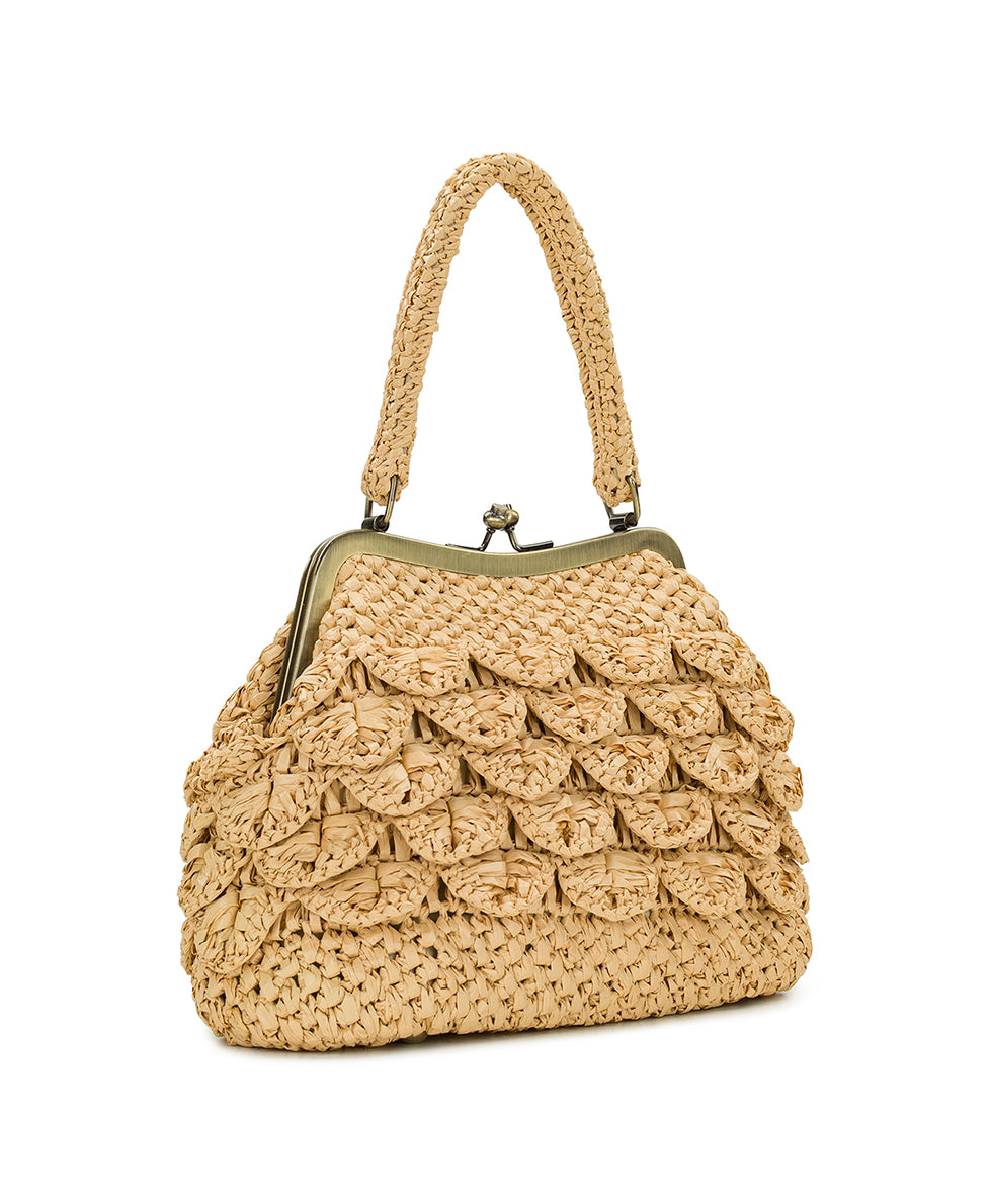 Female - Laureana Frame - Scalloped Raffia - natural - by Patricia Nash - View 3 of 4