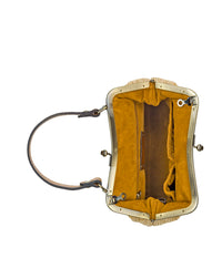 Laureana Frame with Greek Floral Scarf - Burnished Woven