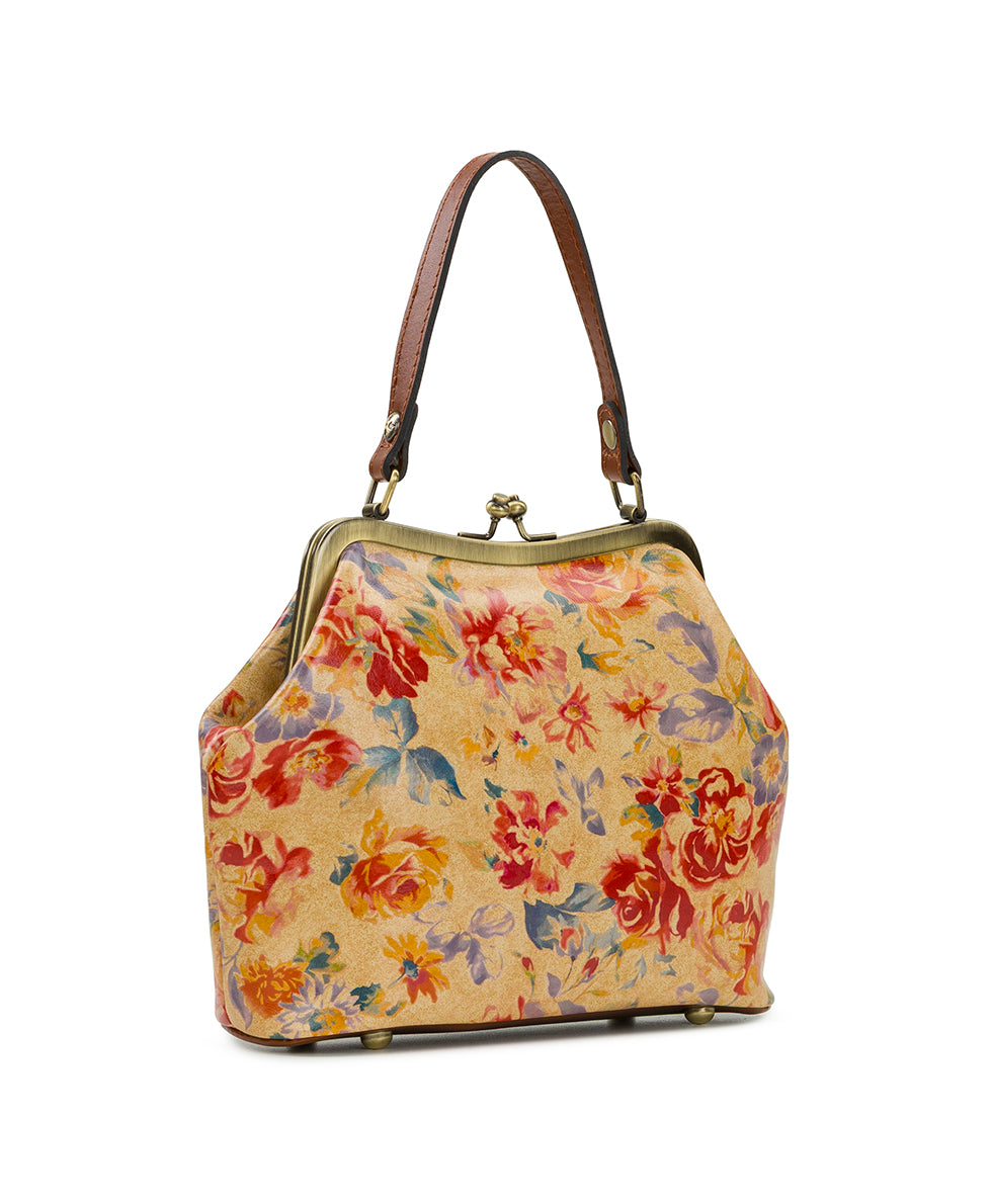 Female - Laureana Frame Satchel - Aegean Blooms - aegean blooms - by Patricia Nash - View 3 of 4