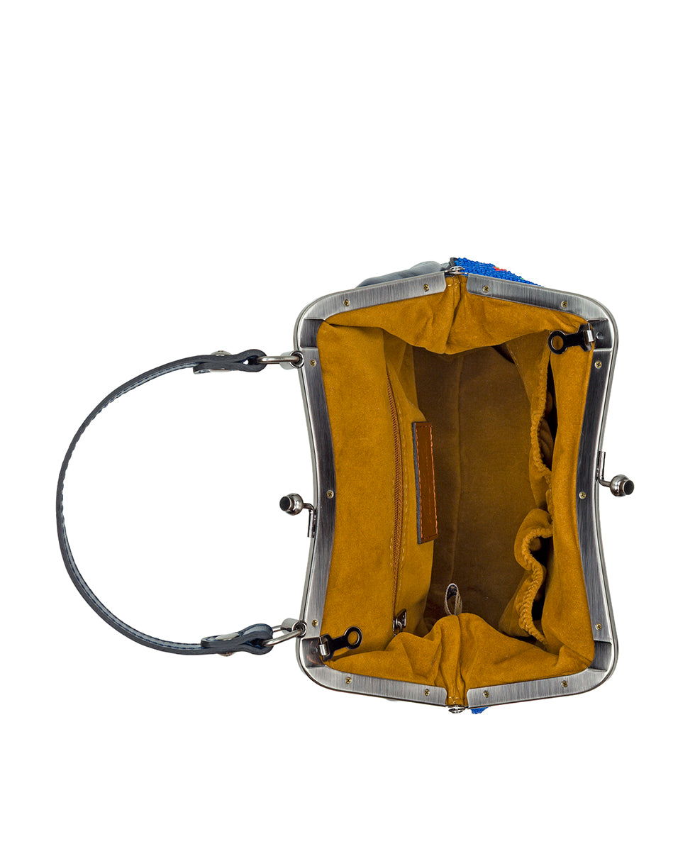 Female - Laureana Frame - Strawberry Beaded - denim blue - by Patricia Nash - View 4 of 4