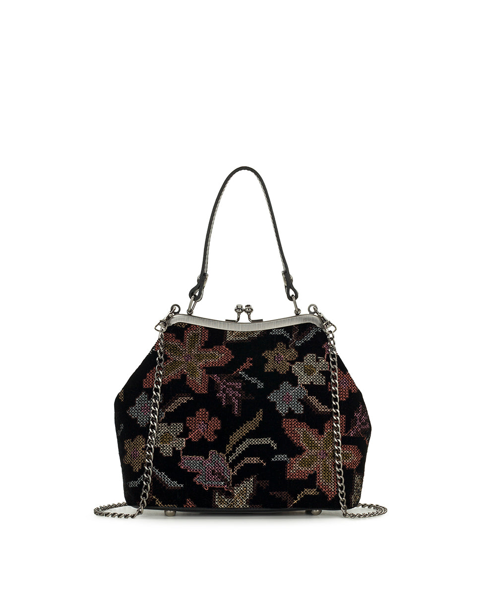 Female - Laureana Frame | Velvet Needlepoint | Black - antique bronze - by Patricia Nash - View 1 of 4