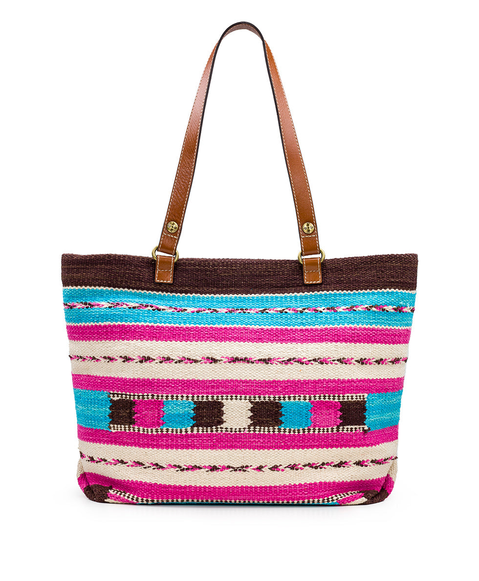 Chennai Tote - Hand Loomed - magenta multi - by Patricia Nash - View 2 of 5