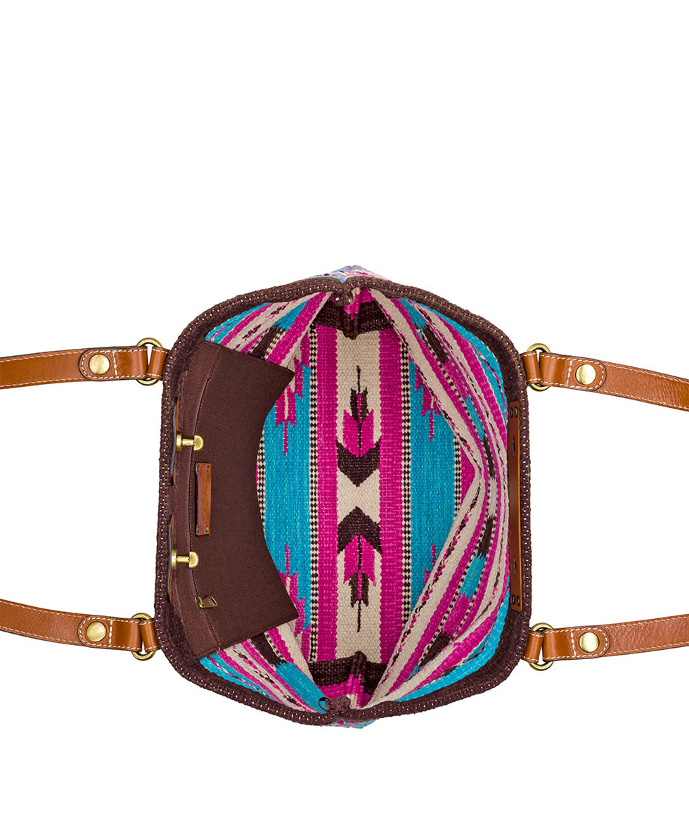 Chennai Tote - Hand Loomed - magenta multi - by Patricia Nash - View 4 of 5