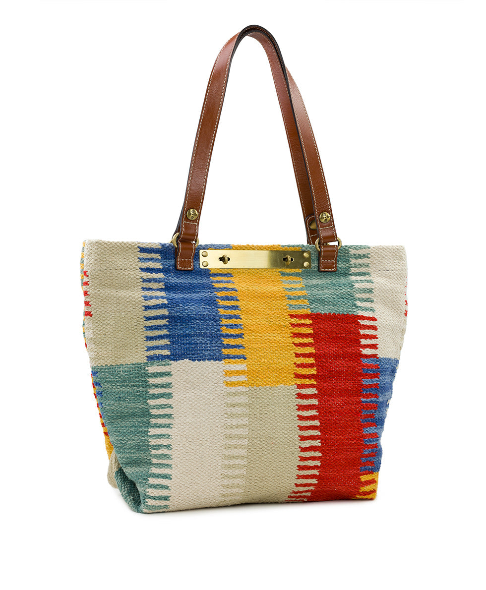 Chennai Tote - Hand Loomed - magenta multi - by Patricia Nash - View 15 of 19