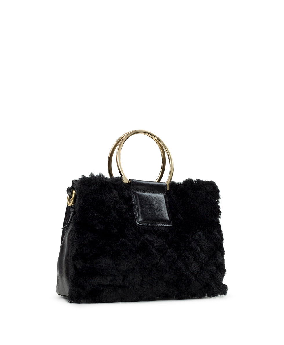 Empoli Satchel - Quilted Faux Fur