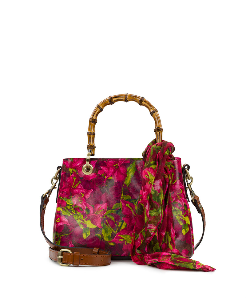 Empoli Satchel with Scarf - Bougainvilleas Along The Coast