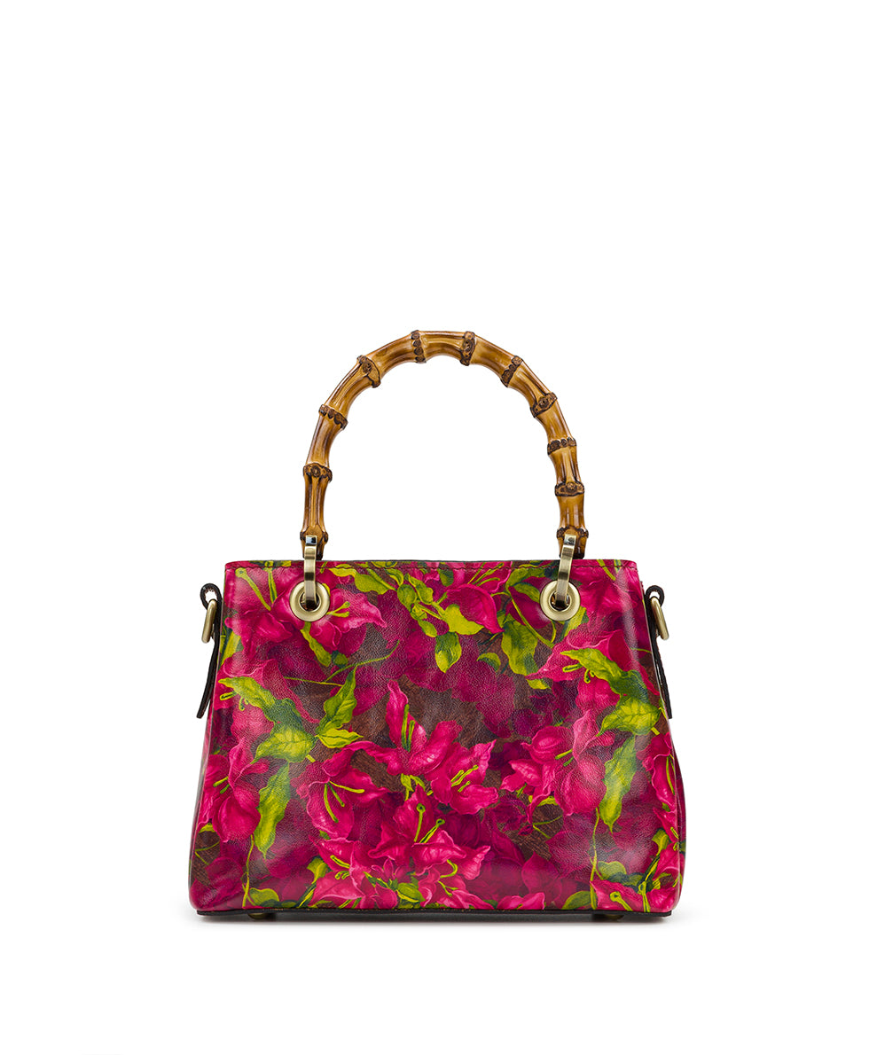 Empoli Satchel with Scarf - Bougainvilleas Along The Coast