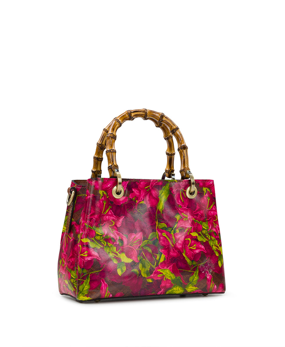 Empoli Satchel with Scarf - Bougainvilleas Along The Coast