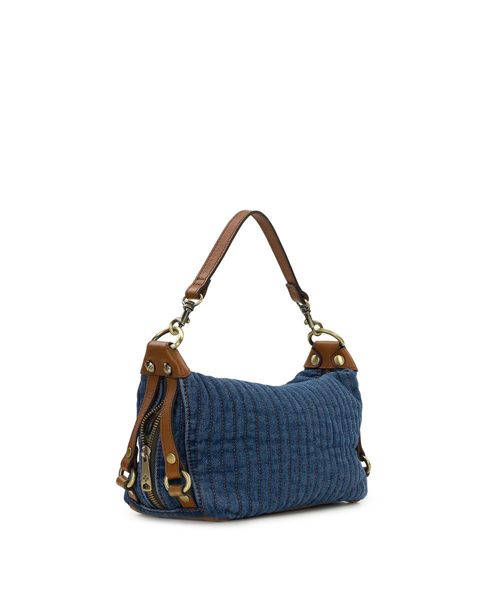 Female - Torcy Top Zip | Quilted Denim | Denim - denim - by Patricia Nash - View 4 of 6