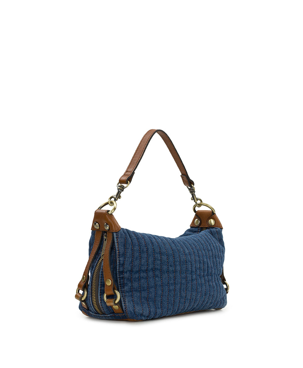 Female - Torcy Top Zip | Quilted Denim | Denim - denim - by Patricia Nash - View 5 of 6