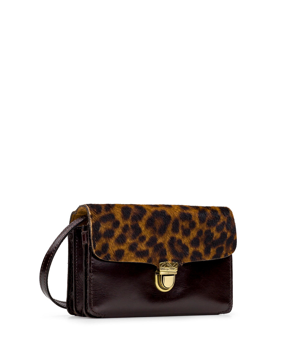 Bellizzi Crossbody Organizer - Leopard Haircalf – Patricia Nash