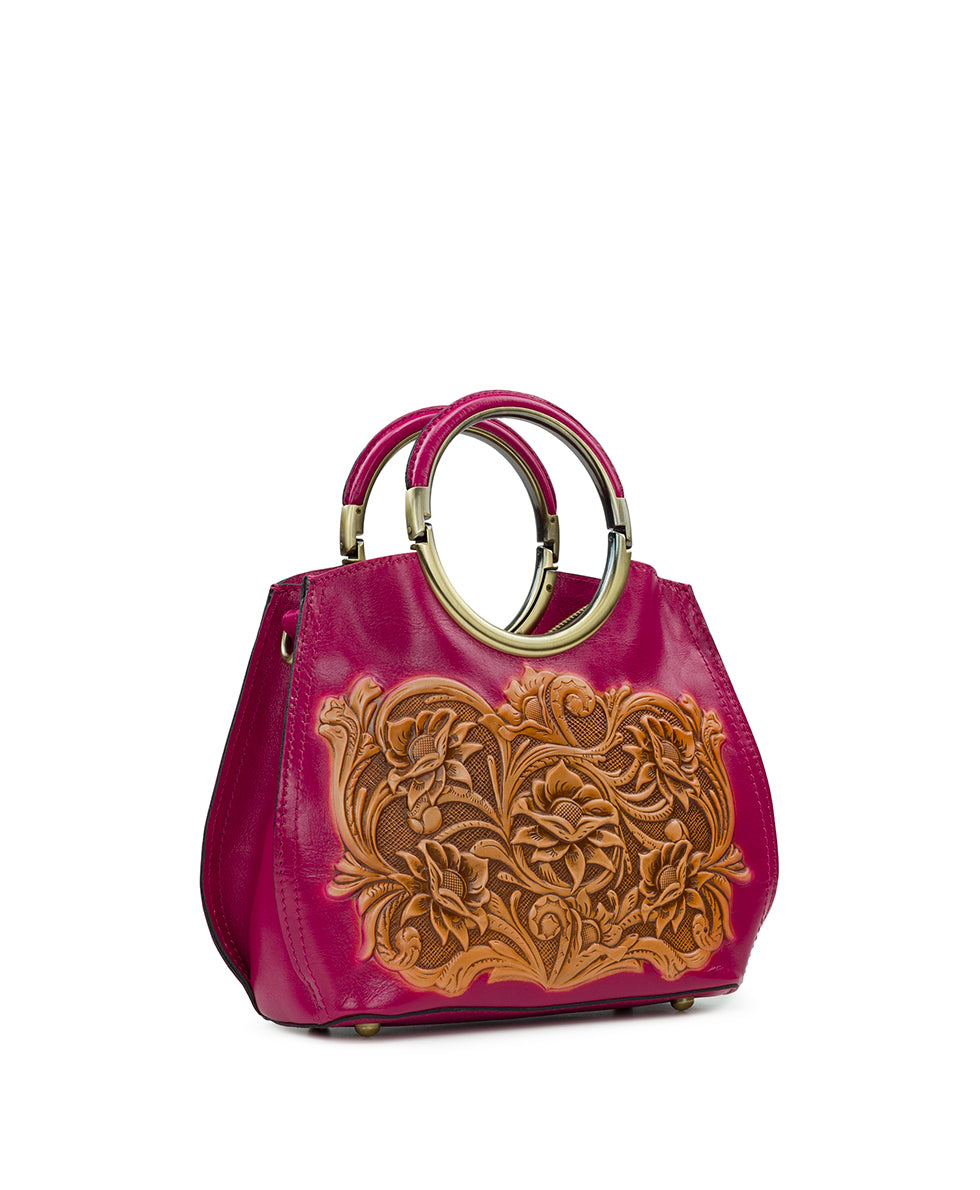 Female - Aria Shopper - Natural Cavo Tooled Colorblock - fuchsia - by Patricia Nash - View 3 of 4