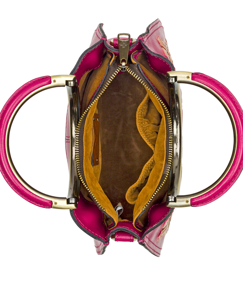 Female - Aria Shopper - Natural Cavo Tooled Colorblock - fuchsia - by Patricia Nash - View 4 of 4