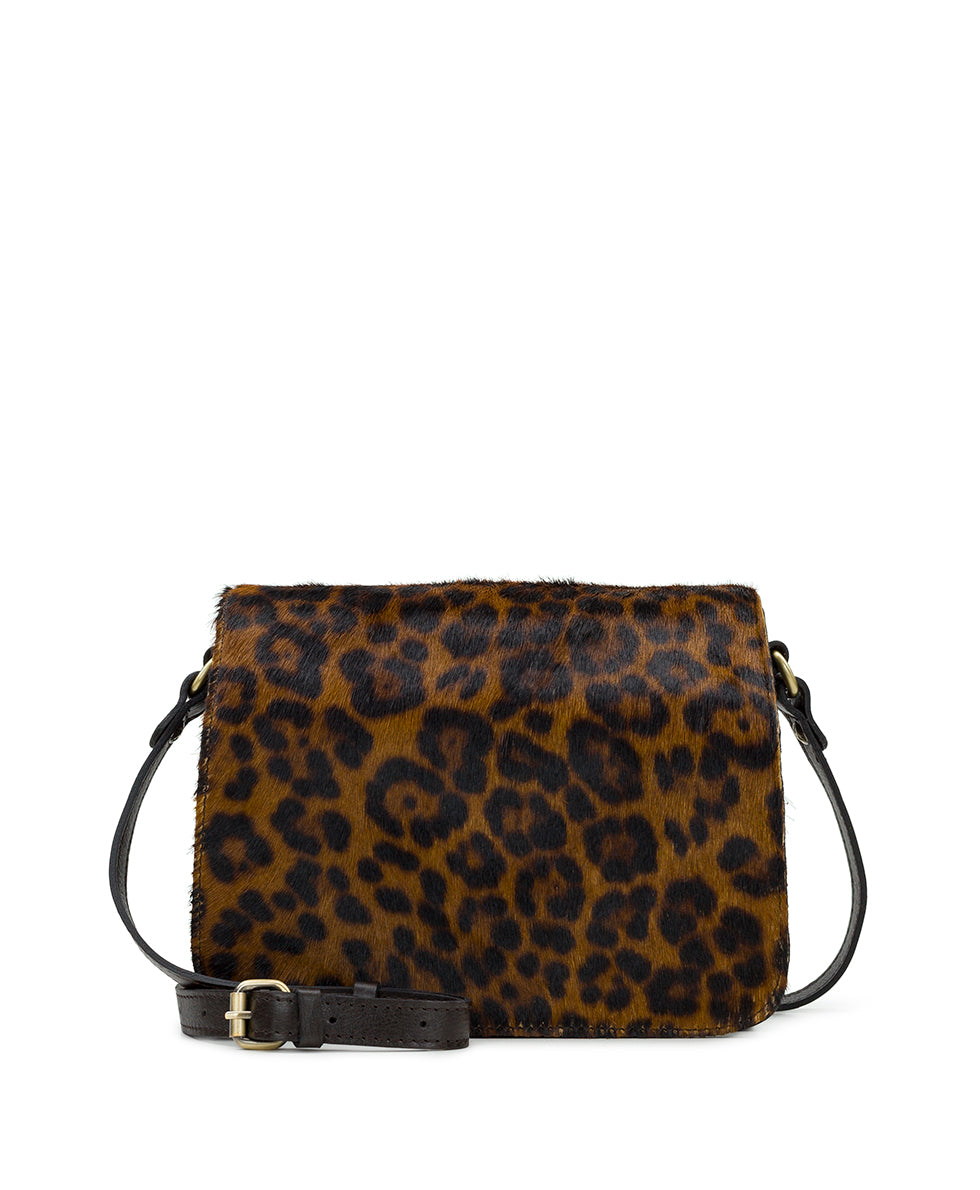 Female - Ilina Flap Crossbody - Leopard Haircalf - leopard / chocolate - by Patricia Nash - View 1 of 4