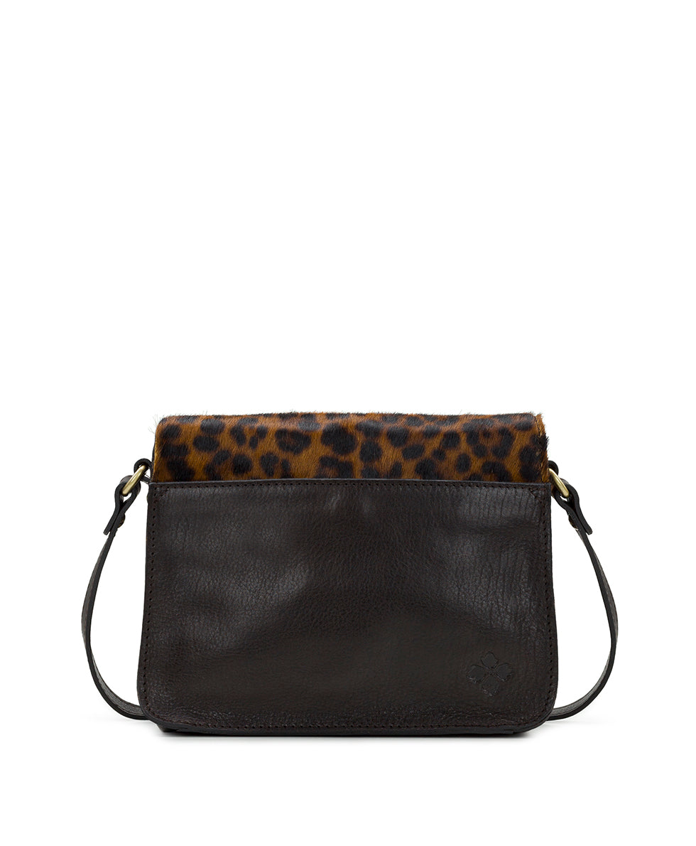 Female - Ilina Flap Crossbody - Leopard Haircalf - leopard / chocolate - by Patricia Nash - View 2 of 4