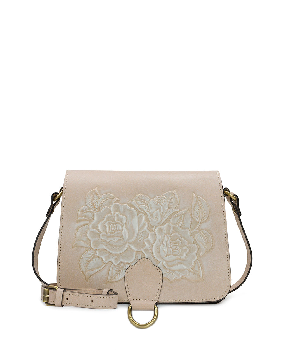 Female - Ilina Crossbody - Burnished Rose Tooled - chalk white - by Patricia Nash - View 1 of 4