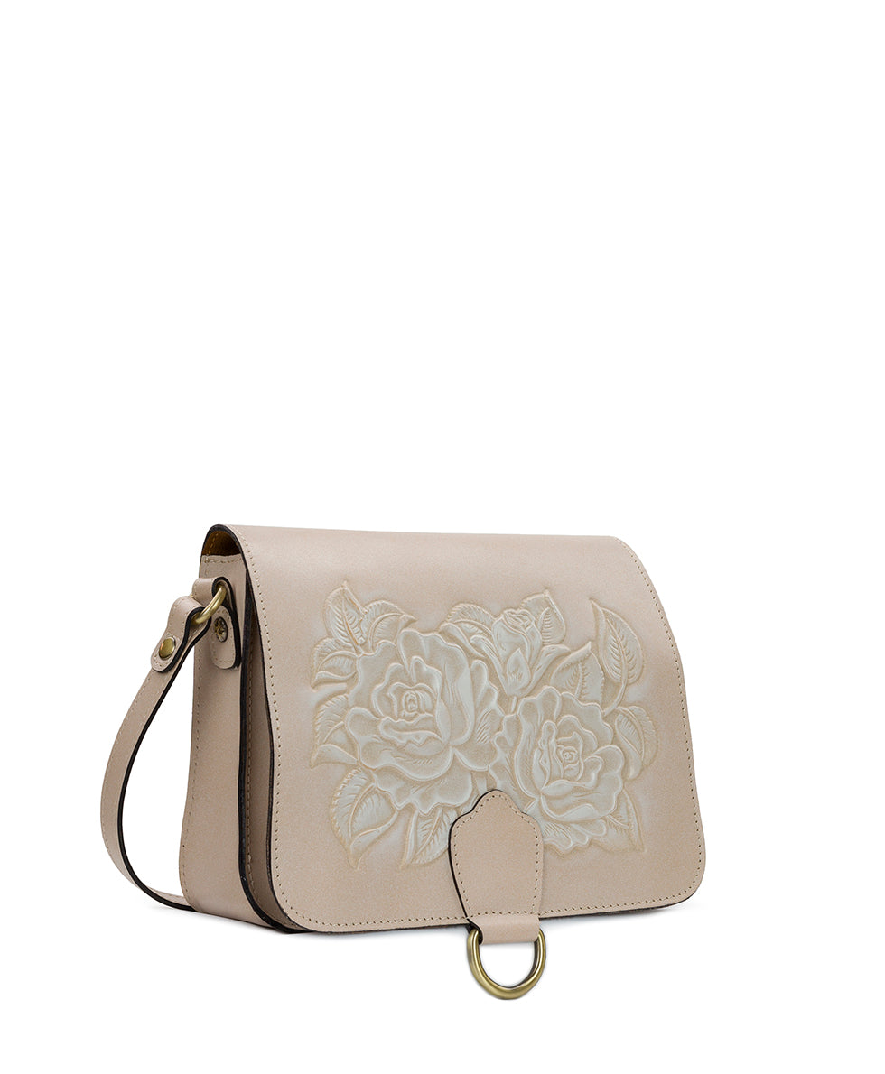 Female - Ilina Crossbody - Burnished Rose Tooled - chalk white - by Patricia Nash - View 3 of 4