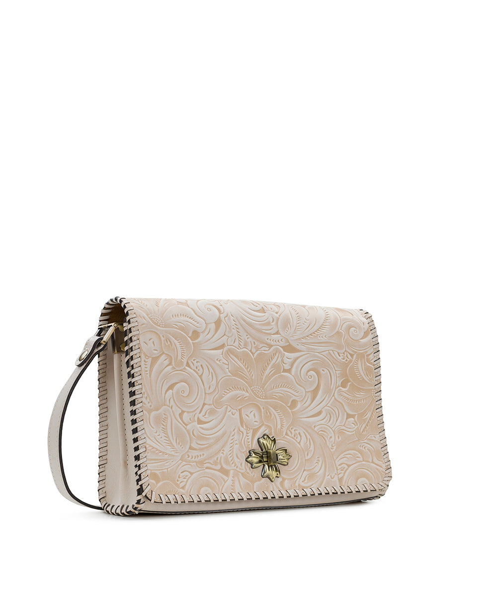 Mabilia Crossbody - Burnished Tooled - chalk white - by Patricia Nash - View 3 of 5